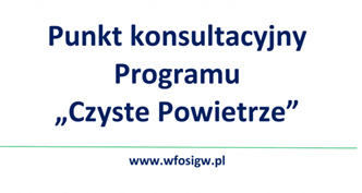 Punkt konsultacyjny czyste powietrze